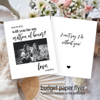 Budget be my matron of honour photo proposal