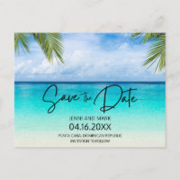 Budget Beach Wedding Save The Date