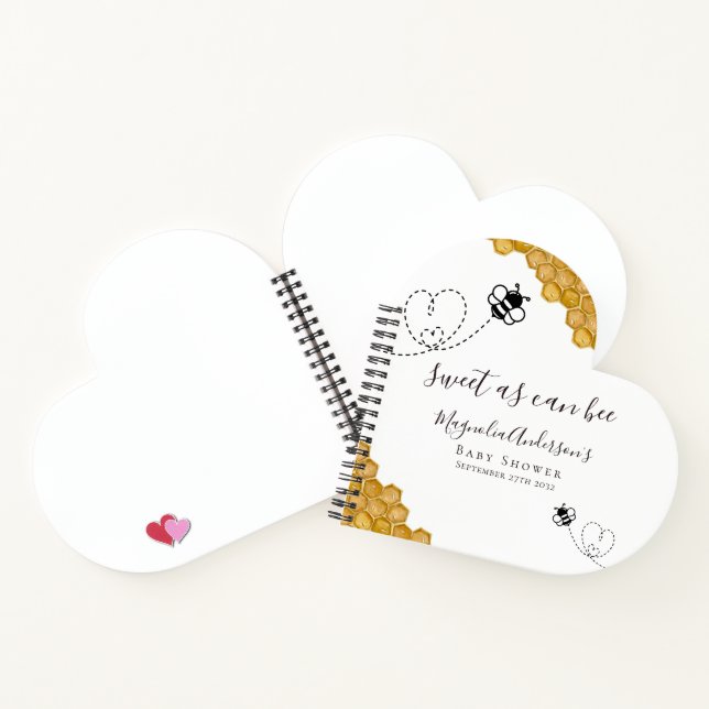 Budget Bee Baby Shower Guestbook Notebook (Inside)