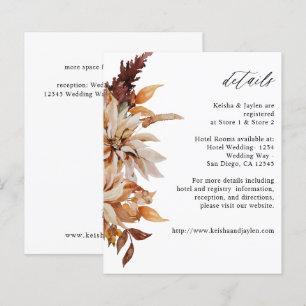 Budget Beige Fall Floral Details