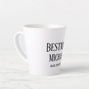 BUDGET Bestman Groomsman GIFTS Classic Black Latte Mug