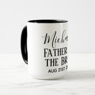 BUDGET Bestman Groomsmen Gifts Black White Mug