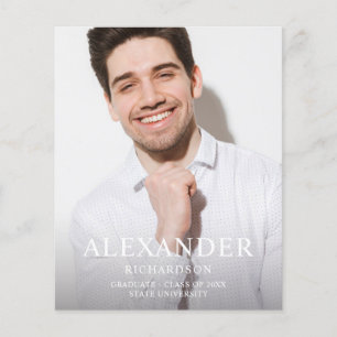 Budget Big Mod Name Photo Graduation Announce VER Flyer