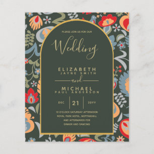 BUDGET Bilingual Spanish English Boda Wedding Flyer