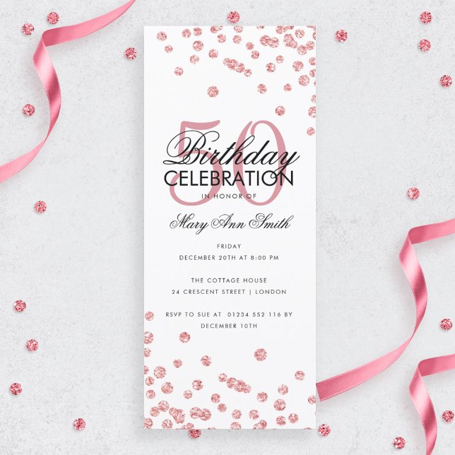 Budget Birthday Party Glitter Confetti Rose Gold  (Creator Uploaded)