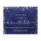 Budget birthday party navy blue silver save date