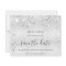Budget birthday silver glitter metal save the date