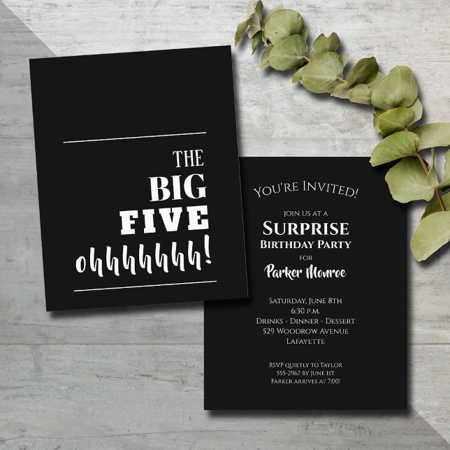 Budget Black and White 50th Birthday Invitations (Creator Uploaded)
