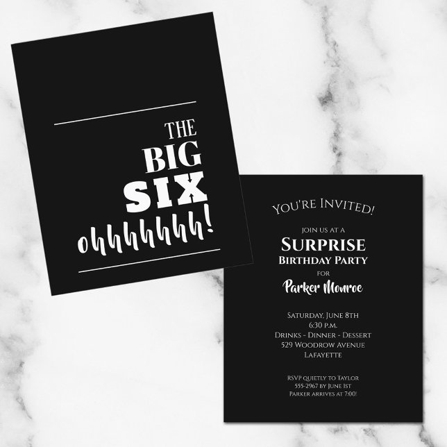 Budget Black and White 60th Birthday Invitations (Creator Uploaded)