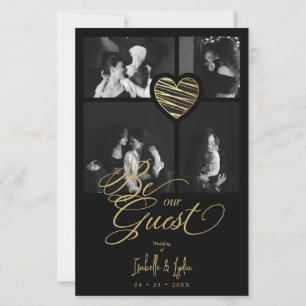 Budget Black Fake Golden Luxury Heart 4 photos