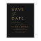 Budget Black Gold Save the Date Elegant