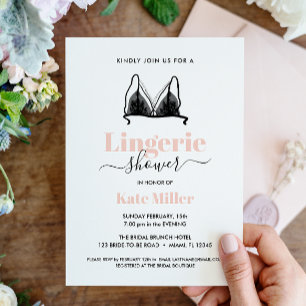 BUDGET Black Pink Ooh La La Lingerie Bridal SHOWER