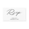 Budget Black & White Calligraphy 2SM Meal RSVP