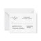 Budget Black & White Calligraphy 3 RSVP no Meal