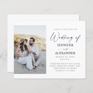 Budget Black & White Calligraphy Simple Wedding 3