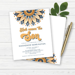 Budget Blue Gold Here Comes The Son Baby Shower