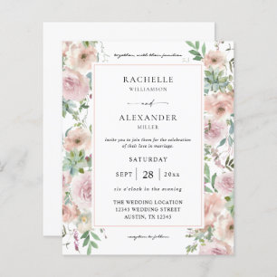 Budget Blush Pink Floral & Succulent Wedding 2