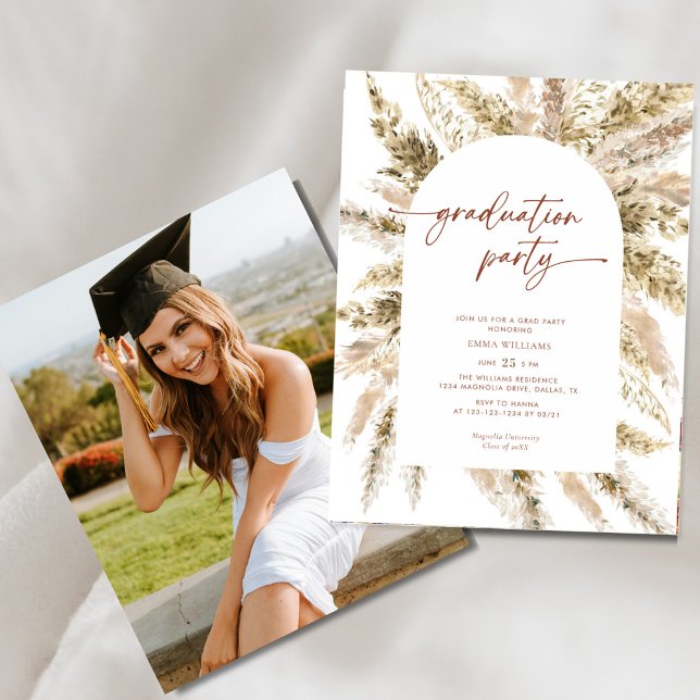 Budget Bohemian Pampas Grass Graduation Party (Creator Uploaded)