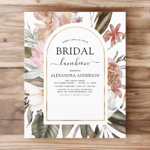 Budget Boho Burgundy Bridal Shower Luncheon