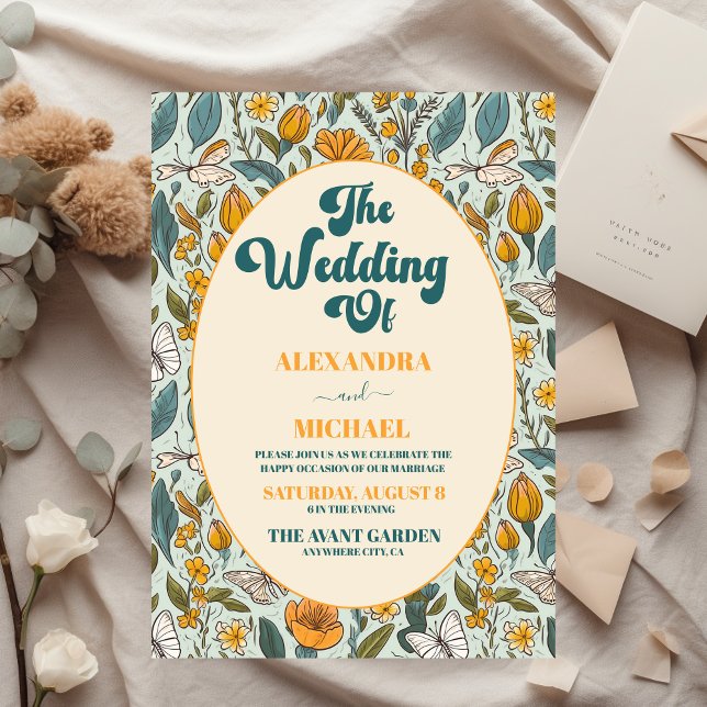 Budget Boho Chic Retro Colourful Floral Wedding  (Creator Uploaded)