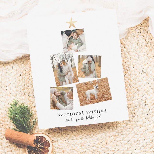 Budget Boho Christmas Tree 5 Photo Collage Holiday (Creator Uploaded)