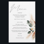 Budget Boho Copper &  Beige Floral Menu Medium Siz<br><div class="desc">******* MATTE PAPER IS THIN. UPGRADE FOR A THICKER PAPER. NO ENVELOPES INCLUDED. FOR CARD STOCK, THICKER CARDS, CHECK OUT THE LINK BELOW. CARD STOCK, THICKER CARDS HAVE AN OPTION FOR ENVELOPES OR INCLUDES THEM******** No envelopes, paper flyer version. Save money on formal invitations with this paper invitation. Get your...</div>