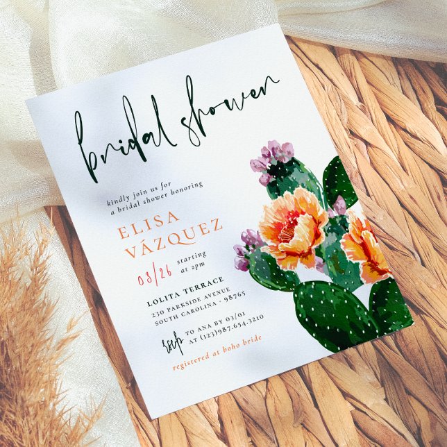 Budget Boho Desert Cactus & Flowers Bridal Shower (Creator Uploaded)