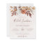 Budget Boho Fall Floral Bridal Luncheon Invitation
