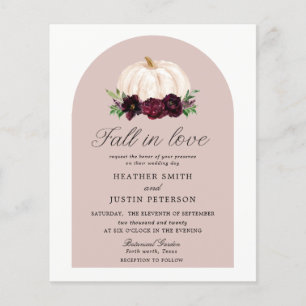 Budget Boho Fall In Love Floral Pumpkin Wedding