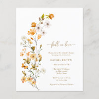 BUDGET Boho Fall In Love Wildflower Bridal Shower