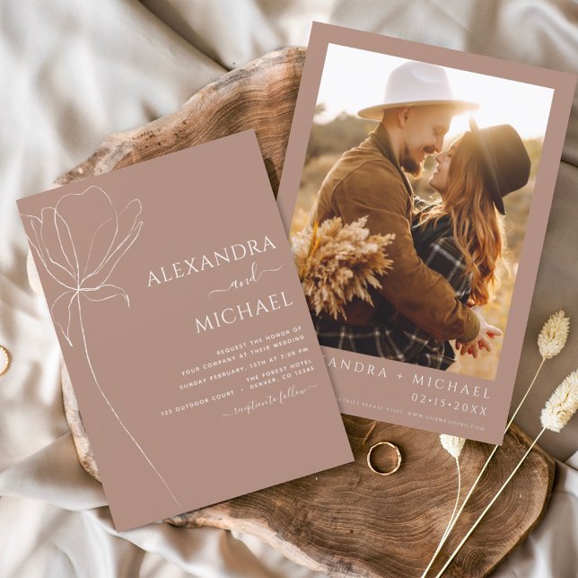 Budget Boho Floral Wedding Invitations Flyer (Creator Uploaded)