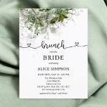 Budget Boho Greenery Brunch Bridal Shower Invitation Postcard<br><div class="desc">Boho brunch bridal shower features greenery and cute calligraphy with hearts.</div>