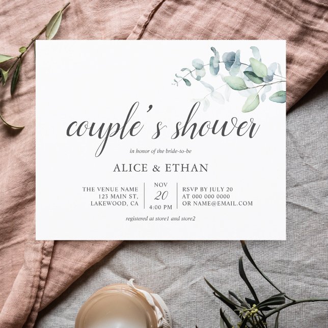 Budget Boho Greenery Eucalyptus Couples Shower (Creator Uploaded)