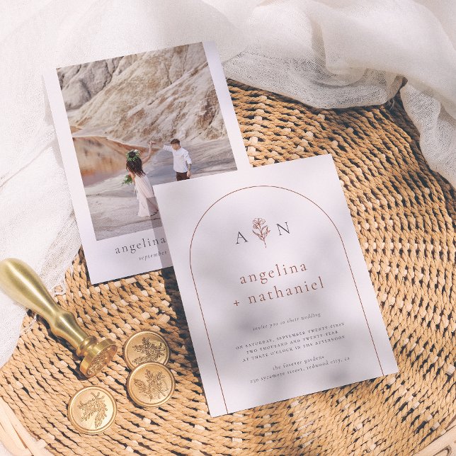 Budget Boho Minimalist Floral Arch Photo Wedding (Creator Uploaded)