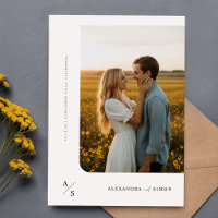 Budget Boho Minimalist Monogram Wedding