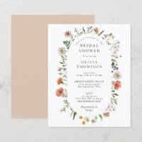 Budget Boho Spring Wildflower Arch Bridal Shower