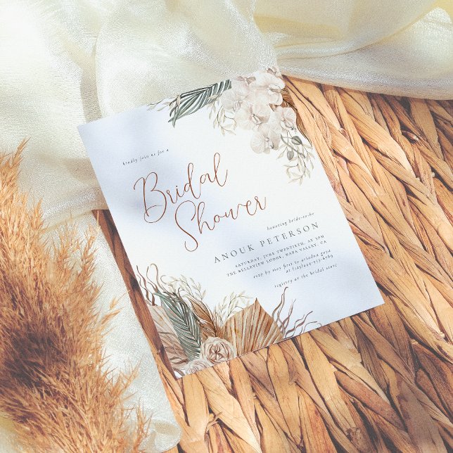 Budget Boho Terracotta Pampas Grass Bridal Shower (Creator Uploaded)