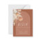 budget boho terracotta pampas wedding RSVP reply