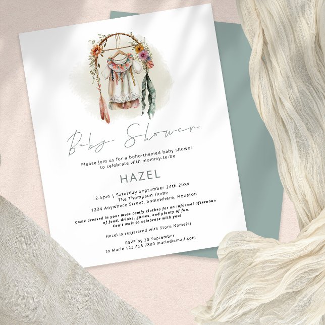 Budget Boho Vintage Clothes Girl Boy Baby Shower (Creator Uploaded)