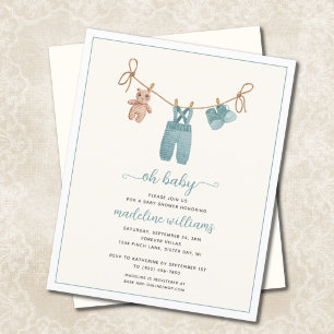 BUDGET BOHO Watercolor Baby Clothes Baby Shower