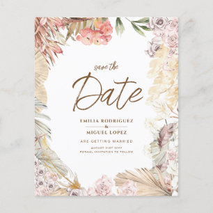 BUDGET BOHO Wedding Invite Digital Download