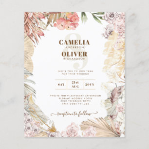 BUDGET BOHO Wedding Invite Digital Download