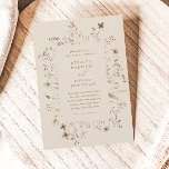 Budget Boho Wildflower Wedding Invitation<br><div class="desc">A Budget Boho Wildflower Wedding Invitation. Click the edit button to customise this design.</div>