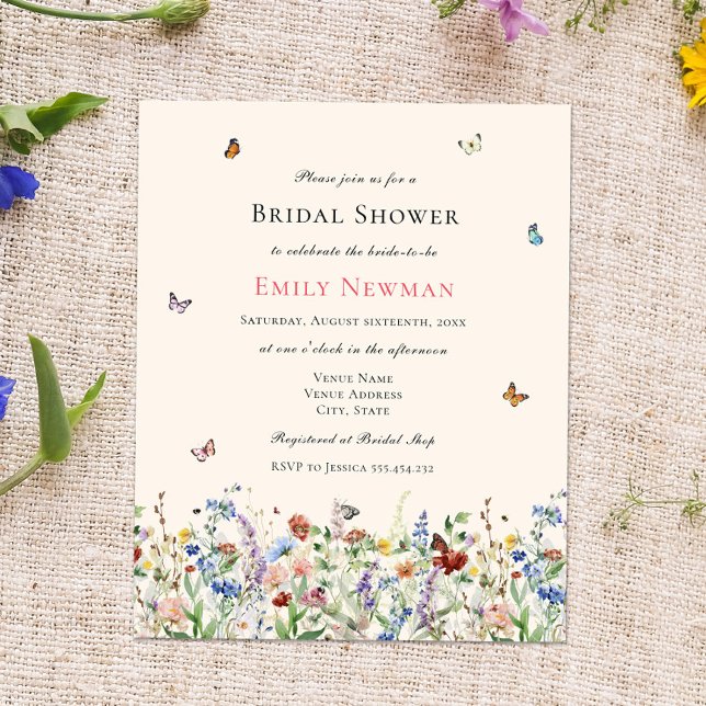Budget Boho Wildflowers Butterflies Bridal Shower (Creator Uploaded)