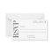 Budget Bold Modern Simple Black White RSVP
