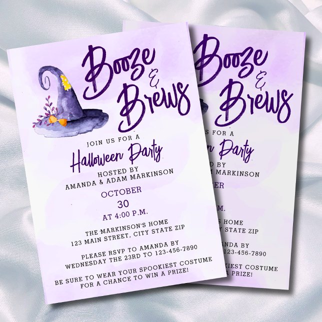 Budget Booze and Brews Halloween Party Invitation (Creator Uploaded)