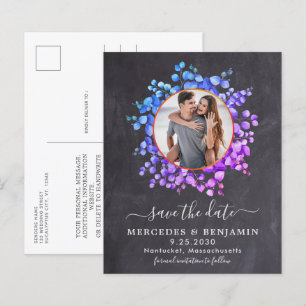 Budget Botanical Eucalyptus Save The Date Photo