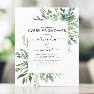 Budget Botanical Greenery Foliage Couple's Shower