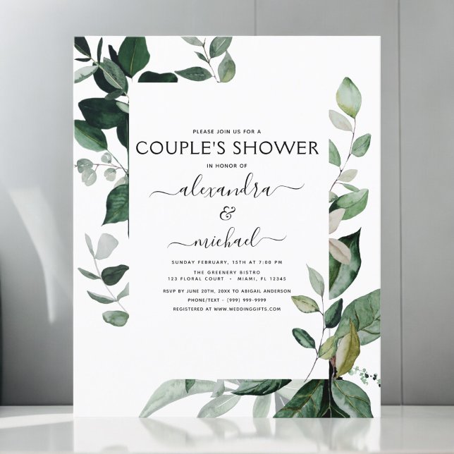 Budget Botanical Greenery Foliage Couple's Shower (Creator Uploaded)