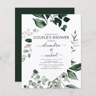 Budget Botanical Greenery Foliage Couple's Shower